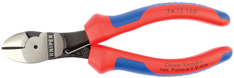 Expert Knipex 160mm High Leverage Diagonal Side Cutters With Return Spring - 44268 