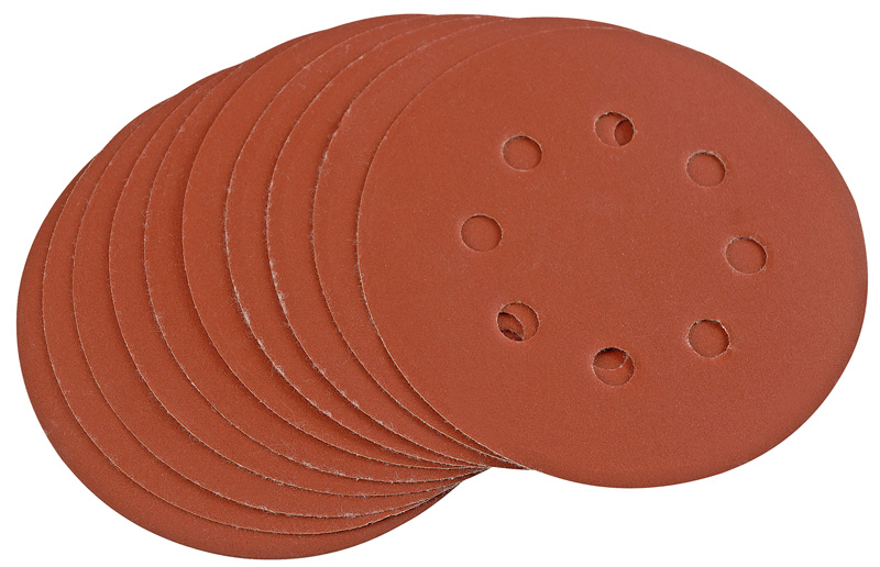 Ten 125mm 400 Grit Hook And Loop Sanding Discs - 44344 