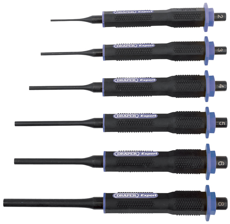 Expert 6 Piece Soft Grip Pin Punch Set - 44945 