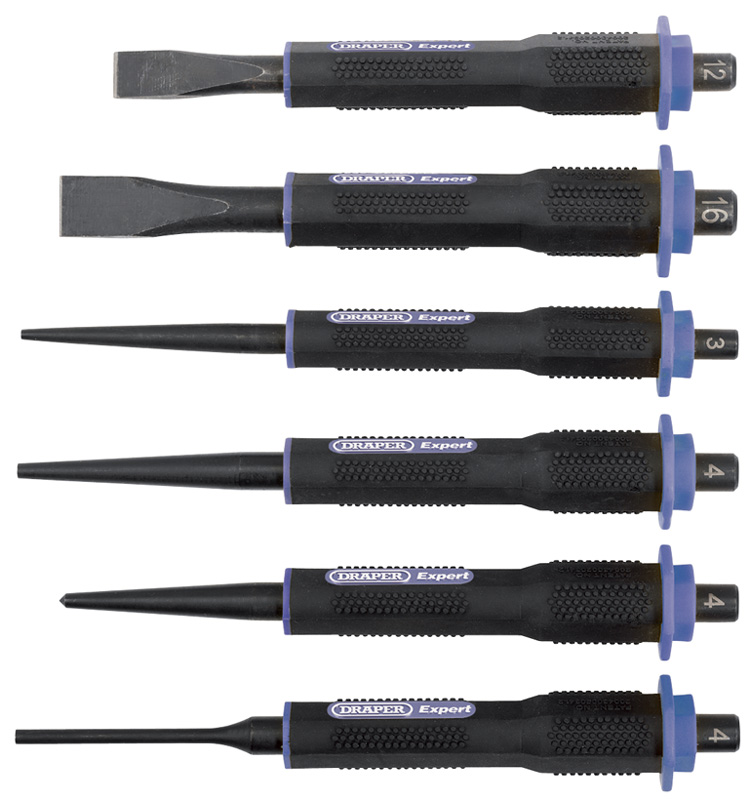 Expert 6 Piece Soft Grip Chisel And Punch Set - 44946 