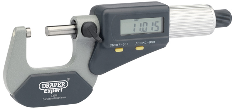 Expert Dual Reading Digital External Micrometer - 0-25mm/0-1" - 46599 