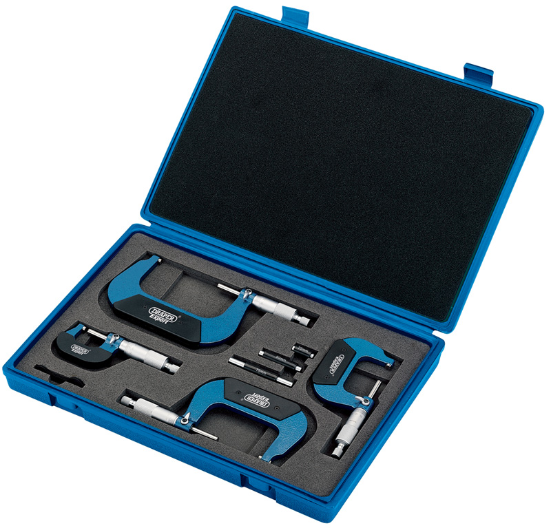 Expert 4 Piece Metric External Micrometer Set - 46607 