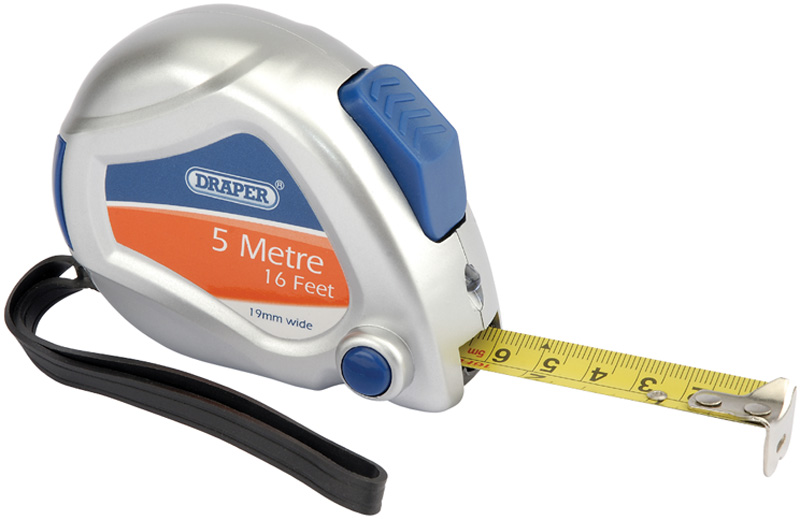 5m/16ft Measuring Tape With LED - 47652 