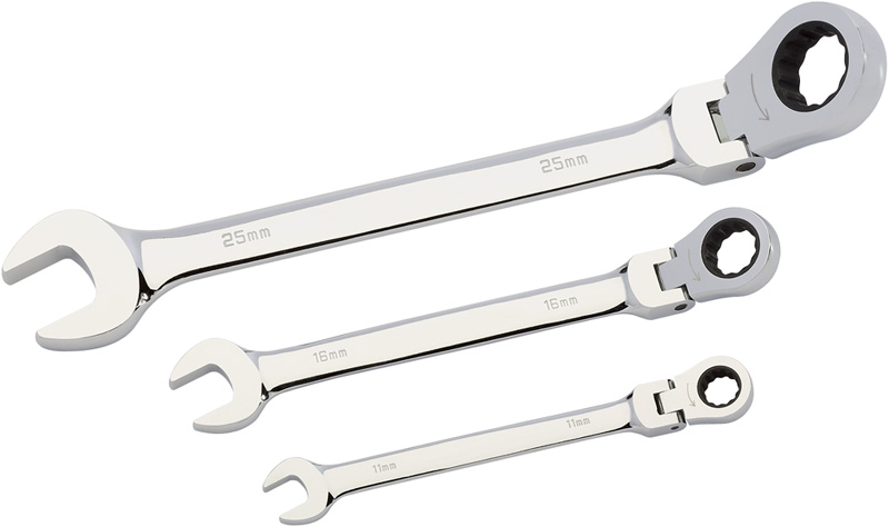 Expert 21mm Draper Expert Hi-Torq® Metric Flexible Head Ratcheting Combination Spanner - 48633 