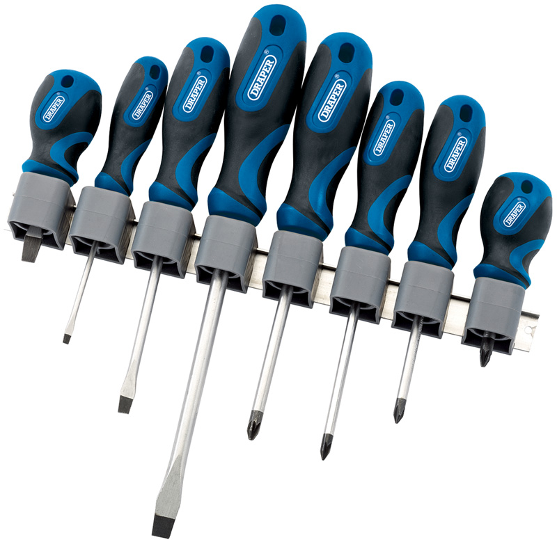 8 Piece Soft Grip Screwdriver Set - 48933 