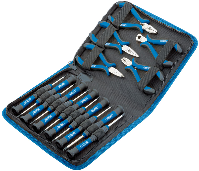 16 Piece Precision Pliers And Screwdriver Set - 48958 