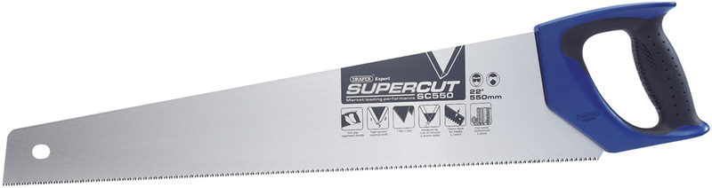 Expert Supercut® 550mm/22" Soft Grip Hardpoint Handsaw - 11TPI/12PPI - 49284 