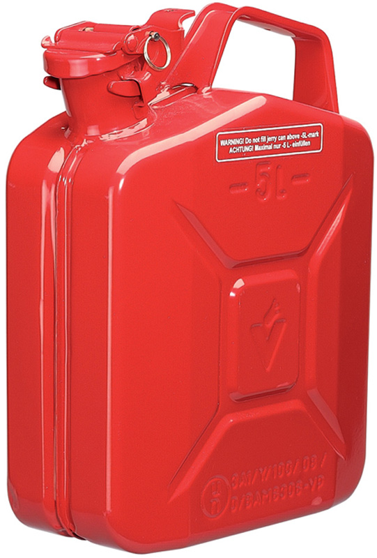 5L Red Steel Fuel Can - 49955 