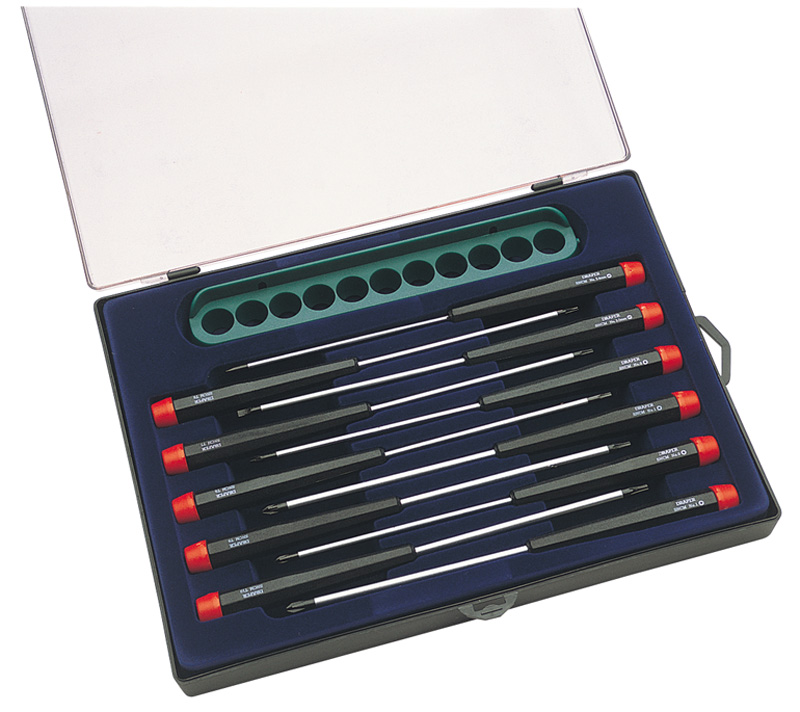 Expert 11 Piece Precision Screwdriver Set With Wall Rack - 50809 