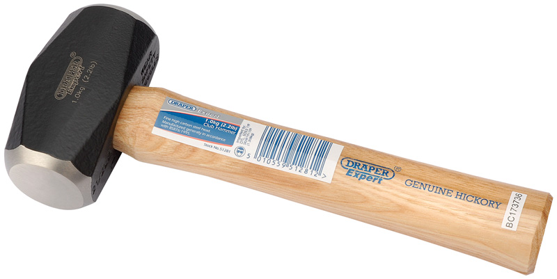 Expert 1kg (2.2lb) Hickory Shaft Club Hammer - 51281 