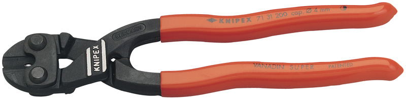 Expert 200mm Knipex Cobolt® Compact Bolt Cutter With 3.6mm Piano Wire Cutter - 53052 