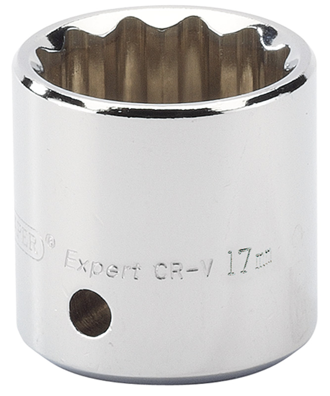 Expert 17mm 3/8" Square Drive Hi-Torq® 12 Point Socket - 53320 