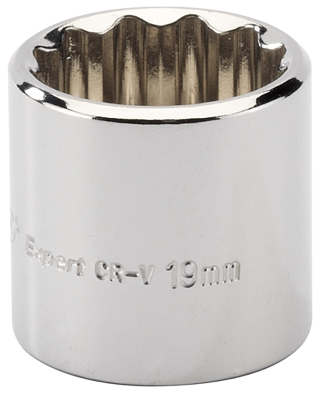 Expert 19mm 3/8" Square Drive Hi-Torq® 12 Point Socket - 53346 