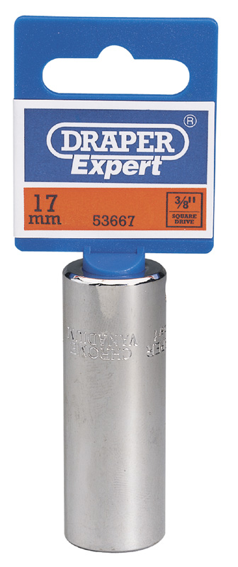 Expert 17mm 3/8" Square Drive Hi-Torq® 12 Point Deep Socket - 53667 