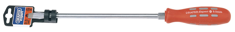 Expert 9.5mm X 250mm Plain Slot Flared Tip Long Pattern Mechanics Screwdriver (Display Packed) - 55490 