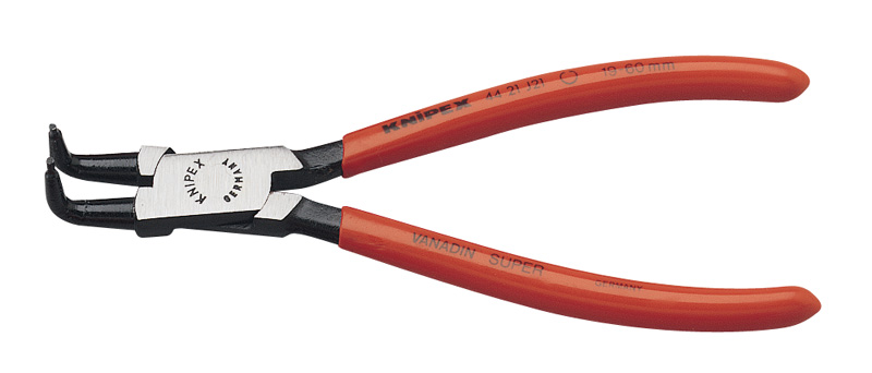 Expert 19mm - 60mm J21 Knipex 90° Bent Internal Circlip Pliers - 56174 