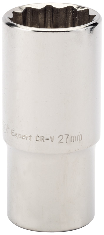 Expert 27mm 1/2" Square Drive Hi-Torq® 12 Point Deep Socket - 56186 