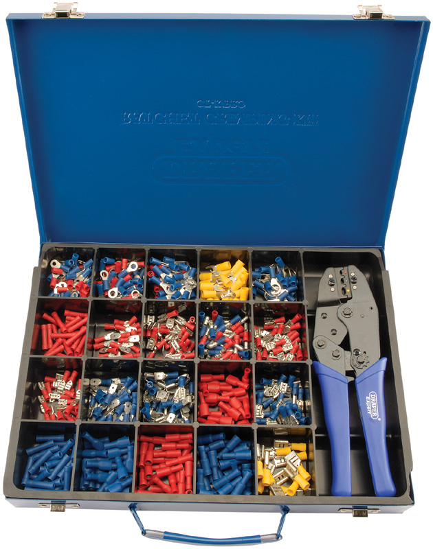 Expert Ratchet Crimping Tool And Terminal Kit - 56383 