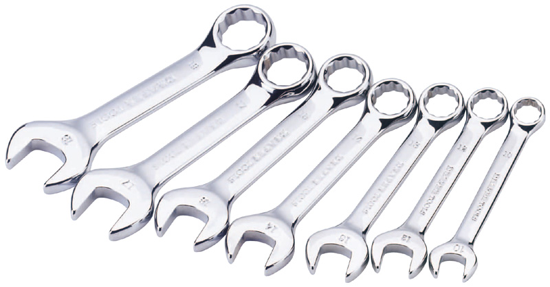 7 Piece Hi-Torq® Metric Stubby Combination Spanner Set - 56398 