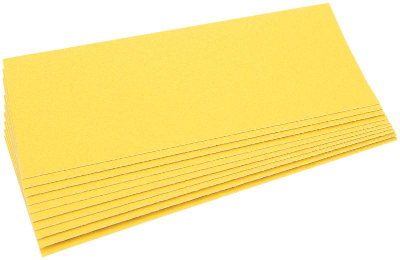 Ten 280 X 115mm Aluminium Oxide Sanding Sheets - 59106 