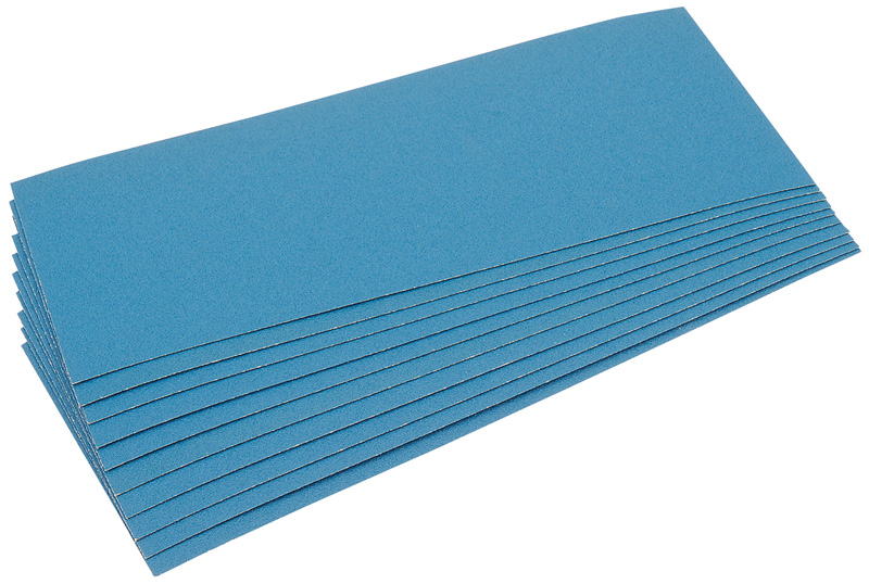 Ten 280 X 115mm Aluminium Oxide Sanding Sheets - 59107 
