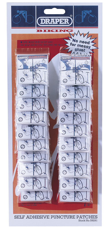 Display Of 20 Self Adhesive Puncture Patch Packs - 59291 