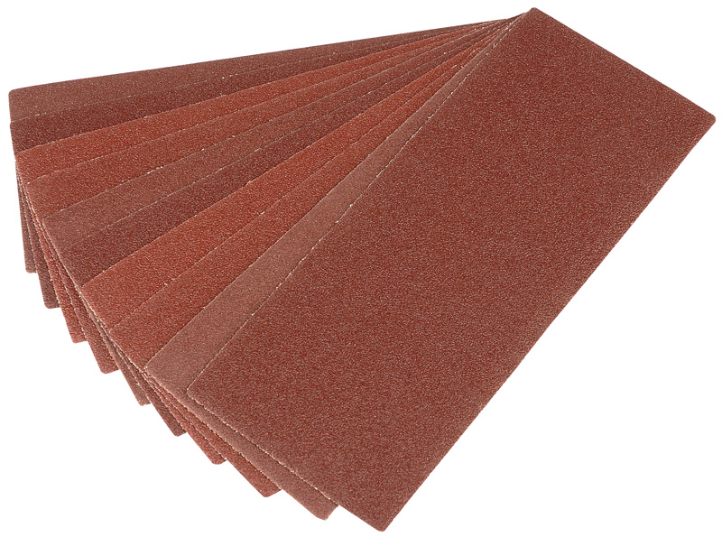 Ten 232 X 92mm 60 Grit Aluminium Oxide Sanding Sheets - 59464 
