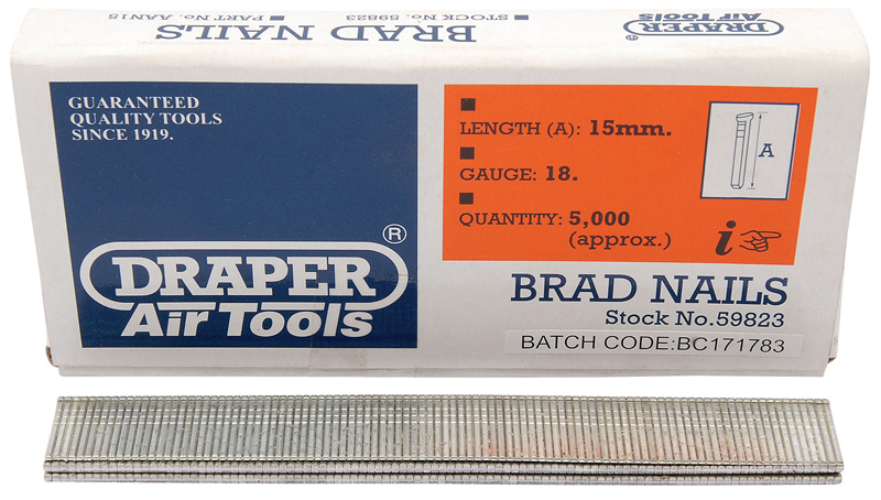 15mm Brad Nails (5000) - 59823 