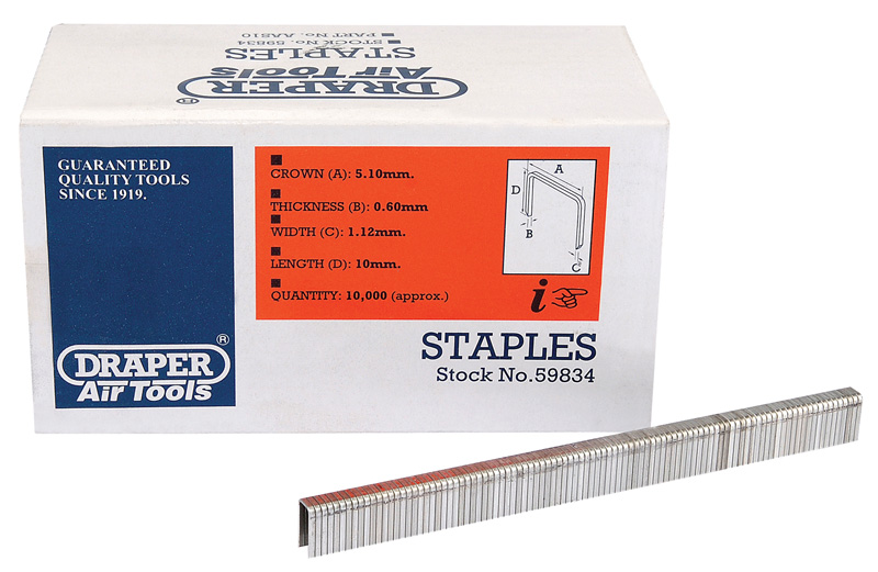 10mm Staples (10000) - 59834 