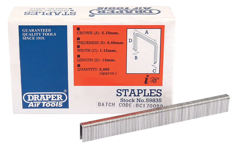 13mm Staples (5000) - 59835 