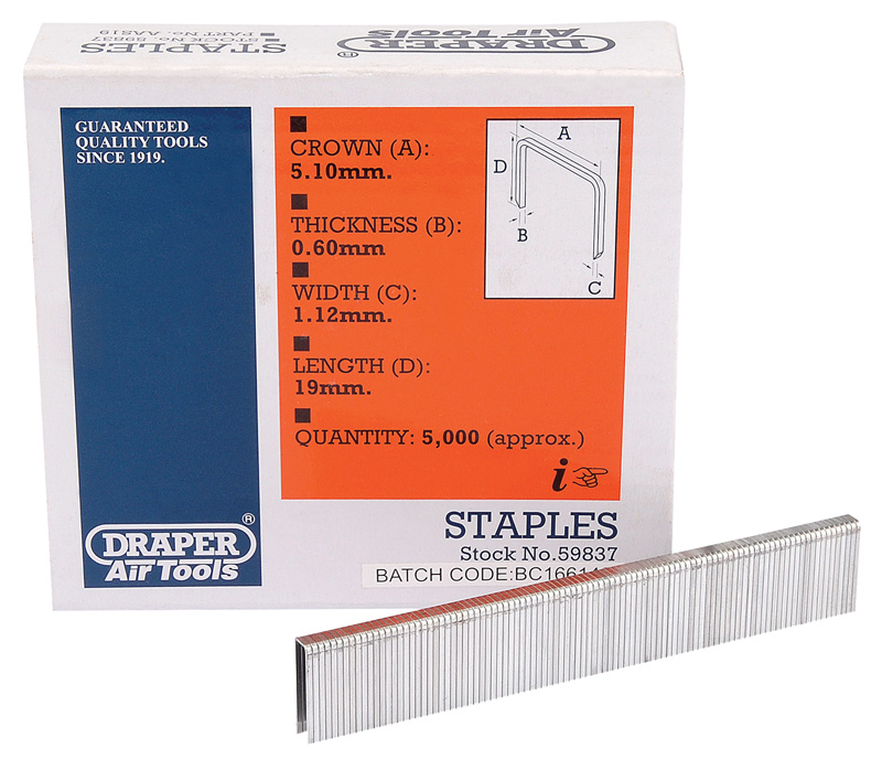 19mm Staple (5000) - 59837 