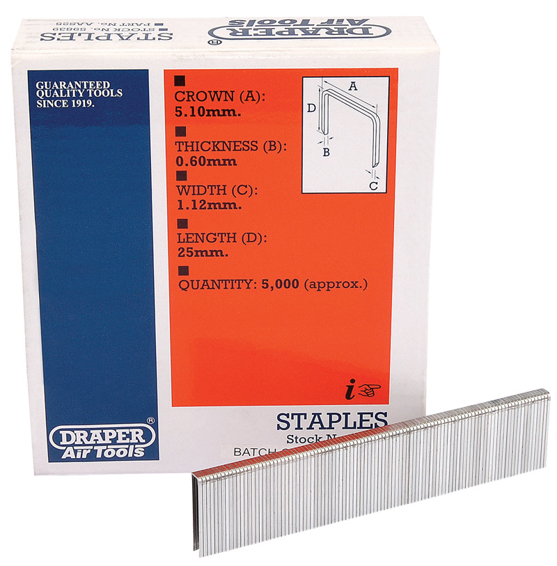 25mm Staples (5000) - 59839 