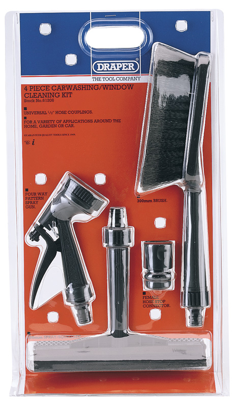 4 Piece Car Washing Or Window Cleaning Kit - 61206 