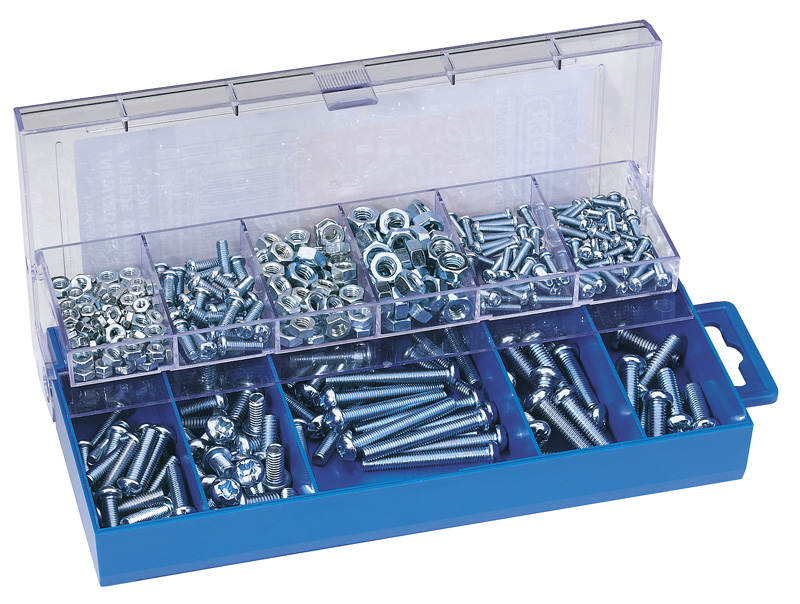 366 Piece Panhead Screw And Nut Assortment - 61272 