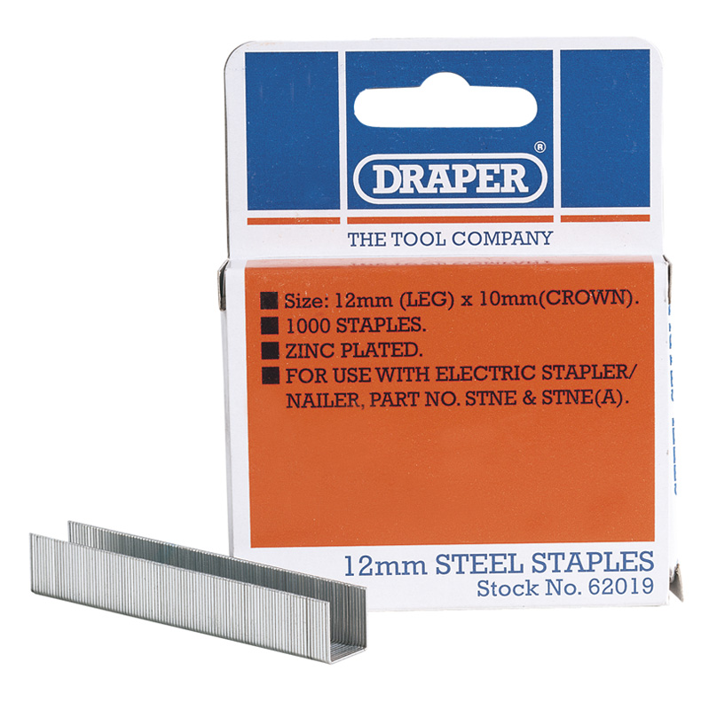 12mm Steel Staples (1000) - 62019 