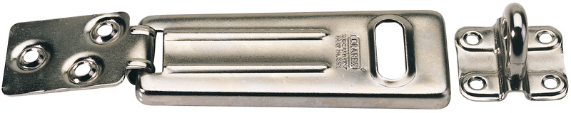 120mm Steel Hasp And Staple With Fixings - 63266 