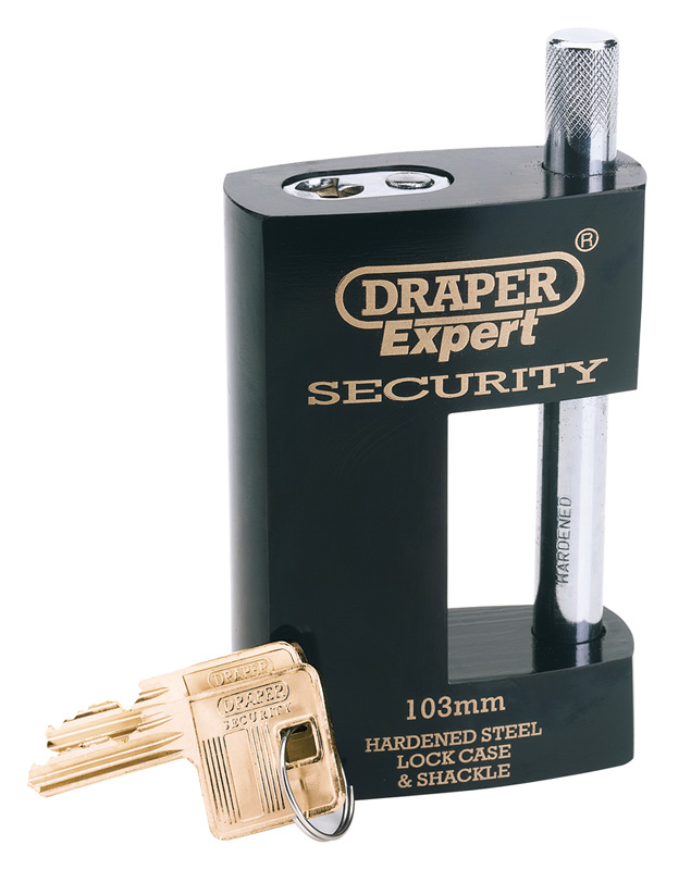 Expert 103mm Heavy Duty Close Shackle Padlock And 2 Keys - 64205 