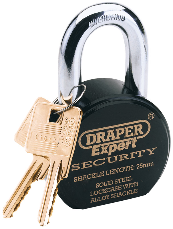 Expert 63mm Heavy Duty Stainless Steel Padlock And 2 Keys - 64206 