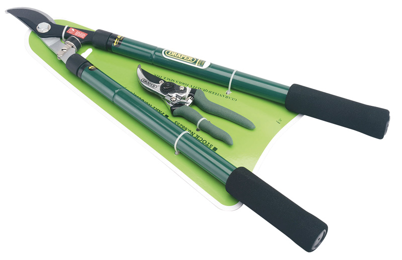 Telescopic Lever Action Bypass Loppers And Secateur Set - 68255 