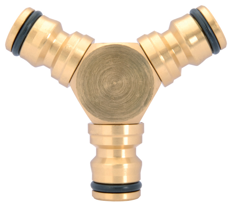 Expert Brass 3 Way Connector - 68439 