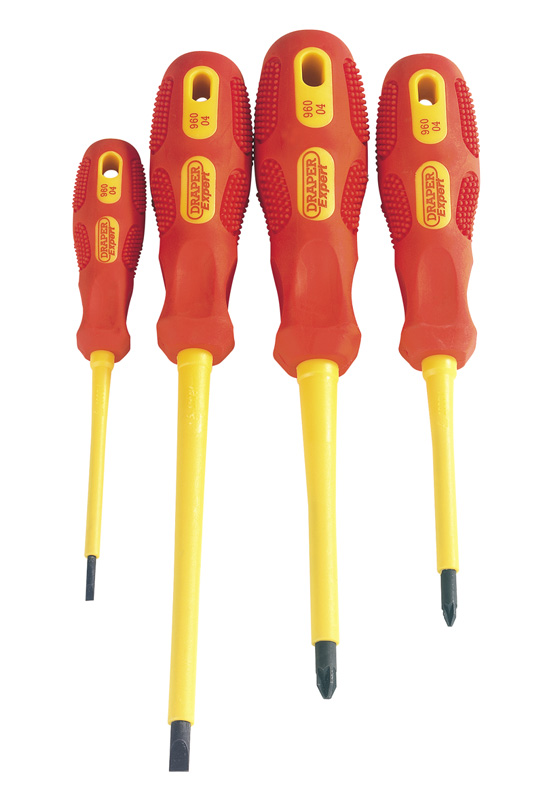 Expert 4 Piece Fully Insulated Screwdriver Set - 69233 