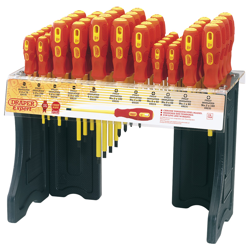 Expert Dispenser With 48 X 960 VDE Insulated Screwdrivers - 71827 