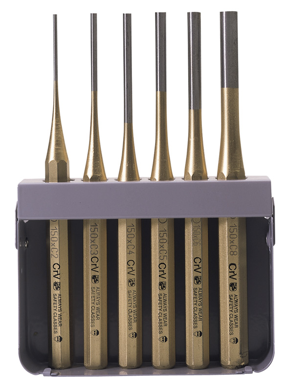 Expert 6 Piece Octagonal Parallel Pin Punch Set - 74712 