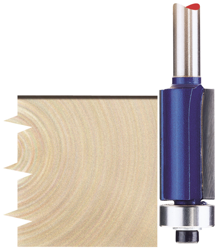 1/4" Flush 12.7 X 25mm TCT Router Bit - 75335 