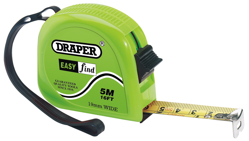 5m/16ft Easy Find Measuring Tape - 75881 