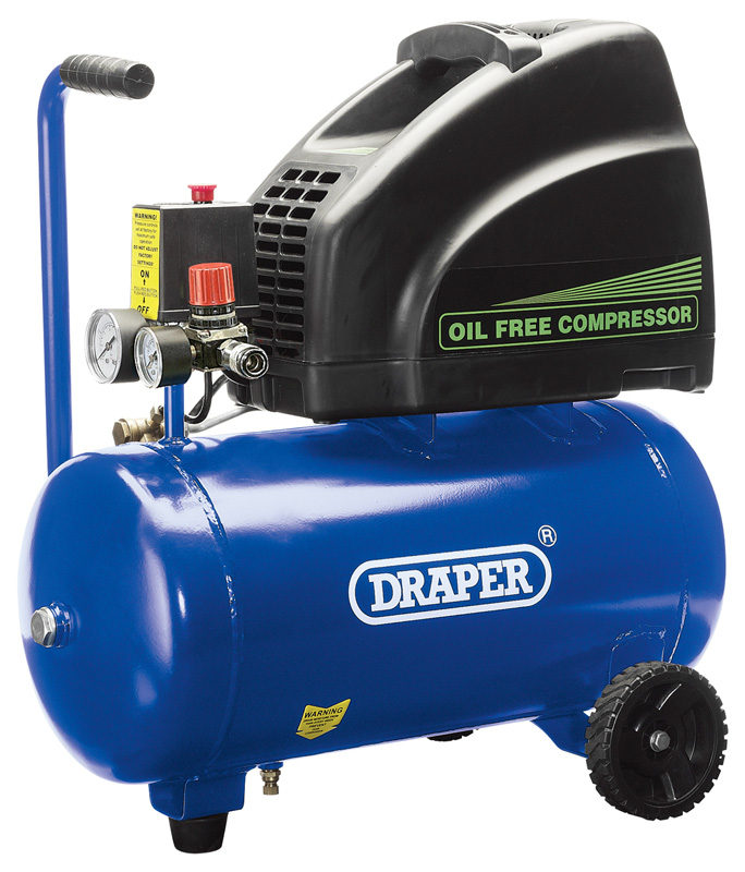 24L 230V 1.1KW Oil-Free Air Compressor - 76113 