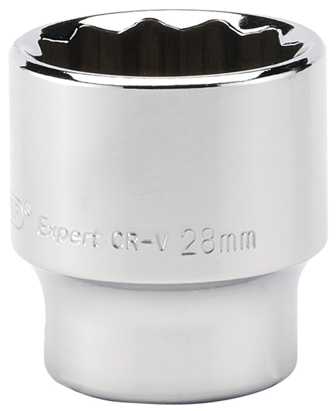 Expert 28mm 1/2" Square Drive Hi-Torq® 12 Point Socket - 76809 