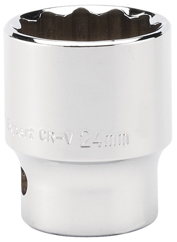 Expert 24mm 1/2" Square Drive Hi-Torq® 12 Point Socket - 76841 