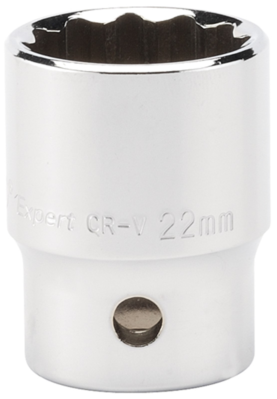 Expert 22mm 1/2" Square Drive Hi-Torq® 12 Point Socket - 76867 