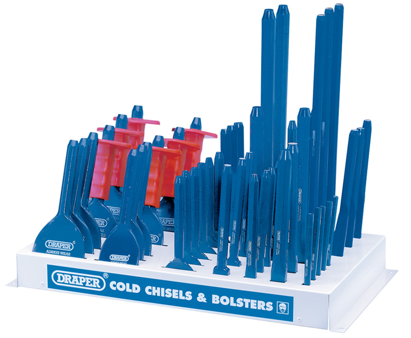 Display Of 50 Bolsters And Cold Chisels - 78202 